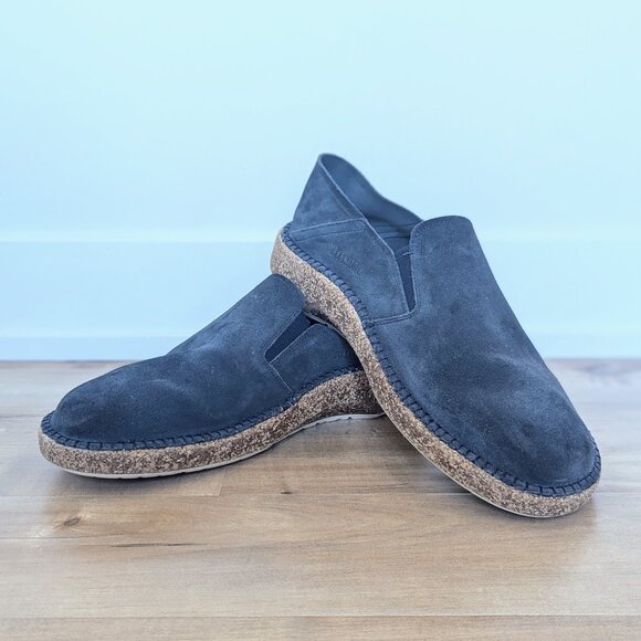 Birkenstock Callan Suede Slip-On Shoe in Navy Suede - Size 44 EU / 11-11.5 U - Picture 2 of 6